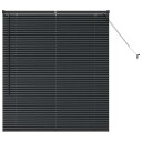  Vindu Persienne med gardiner Svart Aluminium