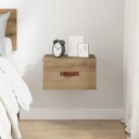  Vegghengt nattbord Artisan Eik 35 x 35 x 20 cm Konstruert tre