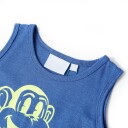 vidaXL Singlet for barn blå melert 104