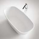 Pulcher Badekar New Deep 180 180x85 cm Massiv Matt Hvit SolidTec