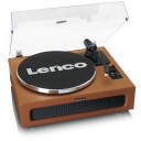 Lenco LS-430 Bluetooth Platespiller Brun med Støvdeksel