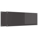  Kjøkkenbakplate 2 pcs Mørkegrå 110 x 40 cm herdet glass