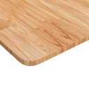  Firkantet bordplate lysebrun 90x90x1,5 cm behandlet heltre eik 343005
