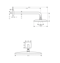 Hansgrohe Raindance E 360 AIR hodedusj 360x190 mm, Krom