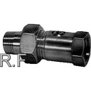 Ballofix Radiatorkobling, Rettvinklet Dimensjon: 1/2" 15mm