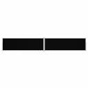 vidaXL Uttrekkbar sidemarkise 160x1000 cm svart