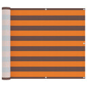 vidaXL Balkong Skjerm Oransje og Brunt 100 x 200 cm Oxford Stoff