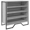  Skohylle grå sonoma 80x38x78 cm konstruert tre