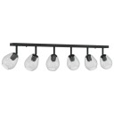  Takspot Svart 110.5 X 13 26cm Glass Og Metall