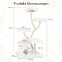 Northix 165 cm Kloretre Med Sisalstolper Og Koselig Skjulested