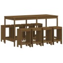  Hagebarsett 9 deler honningbrun heltre furu 3157760