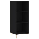 vidaXL Skjenk svart 34,5x32,5x90 cm konstruert tre