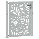 Hageport 105x130 cm oksidert stål bølgedesign