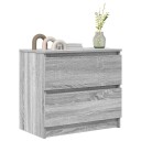  TV benk grå sonoma 60x35x54 cm konstruert tre