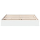  Sengeramme med skuffer hvit 200x200 cm konstruert tre 8721102622823