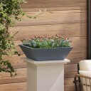  Plastpotte Sett Antrasitt Plast 50 x 50 x 15 cm