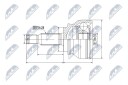Nty Drivknute drivaksel NTY NPZ MS 061