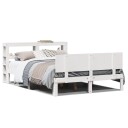  Sengeramme med hodegavl hvit 150x200 cm heltre furu 3306089