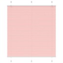  plisségardin Rosa 115x100 cm Stoff Bredde 114,4 Polyester