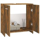 vidaXL Baderomsskap røkt eik 60x33x60 cm konstruert tre
