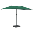 Hageparasol grønn 385 x 209 x 244 cm stoff