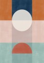 Abstract Geometric Artwork With Earthy Tones Plakat Plakat / 30x40cm