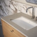 Gustavsberg Ducentic Benkeplate Beige Royal / 100cm 2 Hull for Kran
