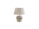 Lindby Aelith bordlampe Ø 30 cm keramisk hvit