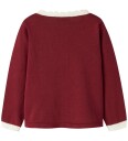 Name It Nmfralbos Cardigan til Barn med Hjerte-Mønster - Rød Dahlia 116