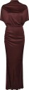 Ahlvar Gallery Miya Jersey Dress   BURGUNDY   L