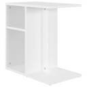 vidaXL Sidebord hvit 50x30x50 cm sponplate