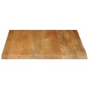  Bordplate naturlig kant 40x40x3,8 cm heltre mango 370582
