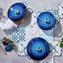 Le Creuset  Rund støpejernsgryte 4,2L/24 cm azure blue