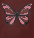 DYR Cph Collegegenser   Dyrebelg   Dark Cherry m. Sommerfugl   DYR   6 år (116)   Collegegenser Bordeaux Rosa