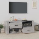 vidaXL TV-benk grå sonoma 100x35x40 cm konstruert tre