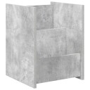 vidaXL Magasinreol med hylle Betonggrå 35 x 35 x 45 cm Konstruert tre