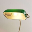 Lindby Selea - bankerlampe med grønn skjerm