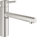 Grohe Concetto Kjøkkenbatteri Uttrekkbar tut, Supersteel