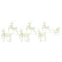  LED Reinsdyr med 40 LED 7 pcs Flerfarget PET