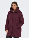 ONLY Carmakoma Carsedona Light Coat Otw Noos - Burgundy - 54