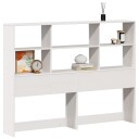  Hodegavl med oppbevaring hvit 160 cm heltre furu 8721158396686
