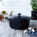 Le Creuset Matte Black Støpejernsgryte 3,3L Sort Matt