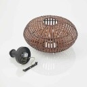 Lindby Majeora taklampe, bambus, mørkebrun