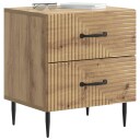  Nattbordskap med skuff 2 pcs Artisan eik 43 x 34,5 x 47,5 cm