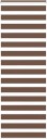  Sebragardin brun 70x200 cm stoff bredde 65,9 polyester
