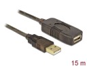 Delock USB Cable - USB-forlengelseskabel - USB til USB - 15 m