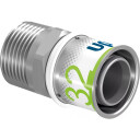 Uponor S PRESS kobling med nippel CW724 32xR1"MT