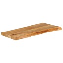  Bordplate naturlig kant 70x20x3,8 cm heltre mango 370465