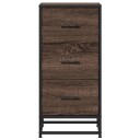  Skjenk brun eik 35,5x35x76 cm konstruert tre og metall 8721102840074