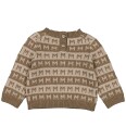 MarMar Heavy Knit Pattern Terre Stripe Talmi B Strikk Bluse 3 år/98